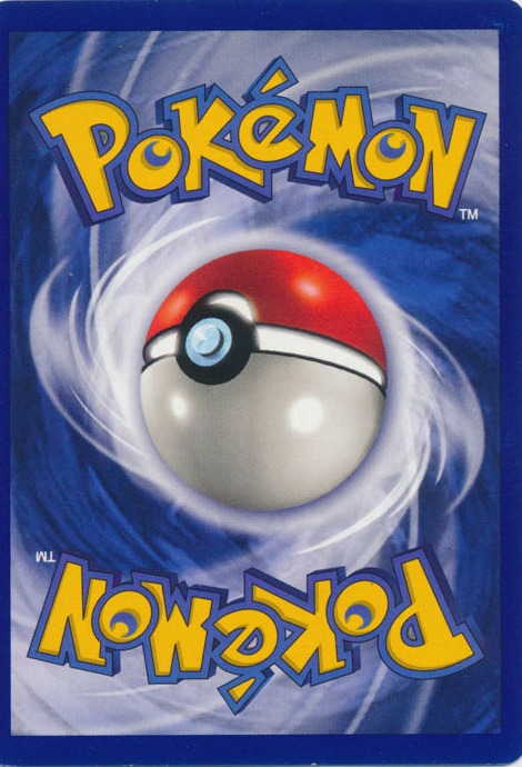Pokémon kaart, achterkant